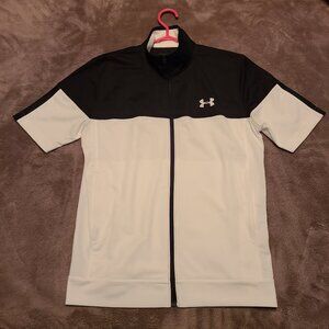 Under Armour Light Collared Zip Up Short Sleeve Shirt size M